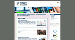 Desktop Screenshot of house-of-research.de